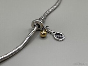 Stříbrný přívěsek č. 15 - tenisová raketa