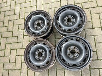 4x plechový disky 5x100 R14, vw, seat