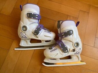 Dívčí lední brusle rostoucí - velikost 28-30