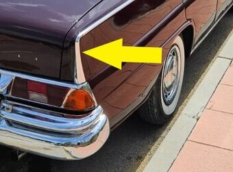 Mercedes W110/111/112 chrom ploutve - 1