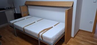Sklápěcí masiv buková postel 90x200