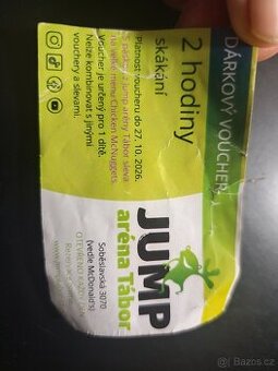 Voucher pro dítě jump aréna tábor