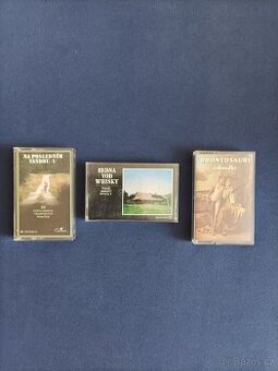 MC kazety - country, trampské písně (Ryvola, Brontosauři)