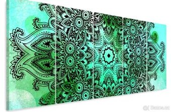 Vícedílný obraz mandala 150x60 cm