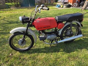 Jawa 23 Mustang bez TP, původní červený lak 1.