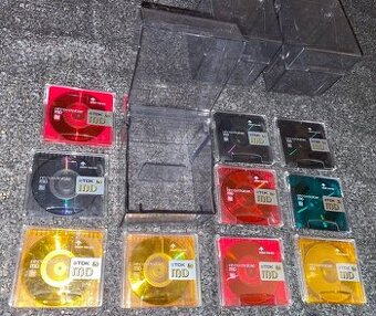 MD minidisc plastový box, media TDK 74/80min., s obaly,sada