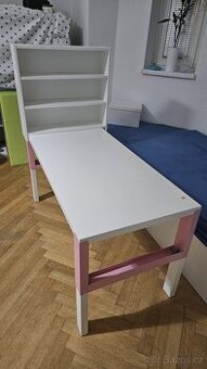 Dětský pracovní stůl Pahl (Ikea) - růžový