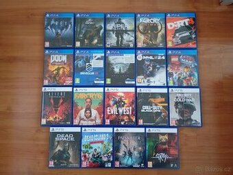 Hry na PS4, PS5 a ovladače