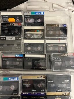 KAZETY VIDEO 8 SONY,TDK,BASF 