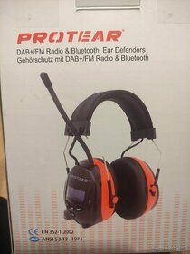Pracovní sluchátka Protear DAB+/FM Radio & Bluetooth