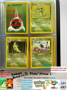 Kusové Pokémon VINTAGE karty (KARTY STARÉ PŘES 20LET)(2)