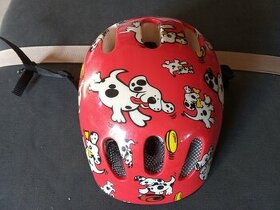 Dětská helma na kolo červená