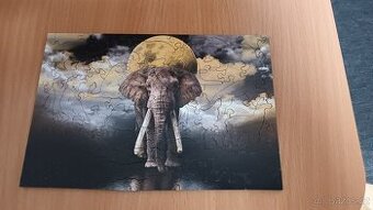 Prodám dřevěné puzzle Sloní sny