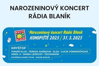 Koncert rádia Blaník 4 vstupenky