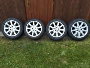 ALU kola 8,5x18" s letními pneu 245/50, 5x112 mm, Mercedes