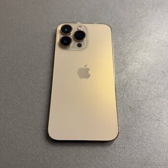 iPhone 13 Pro 256GB gold, jako nový, 12 měsíců záruka