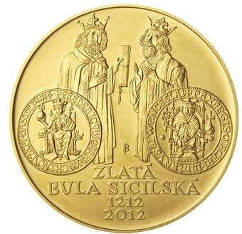 Zlatá mince 10.000 Kč - Zlatá bula sicilská - BK - 1