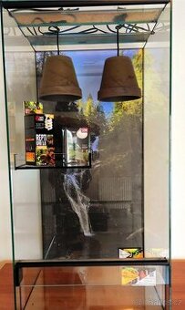 Terárium pro chameleona s odpočivadlem, terárium nové 40x40x