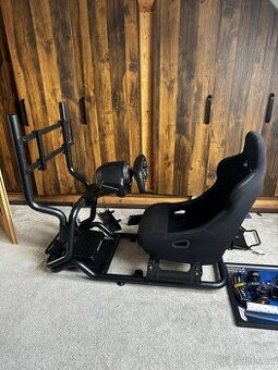 SimRig – nová sedačka, držák na monitor - bez volantu