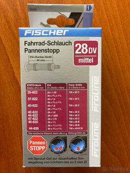 4 x duše Fischer 28 Dunlop ventilek