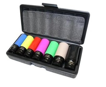 Sada 1/2 rázová hlavice (ořech) na ALU kola. Nové