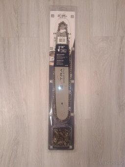 Lišta na řetězovou pilu na dřevo 35 cm 14 " +2 řetězy