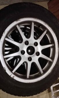 4ks ALU R15 5x112 - hliníková kola, elektrony, zimní gumy KO