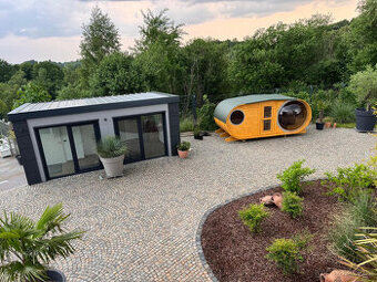 Venkovní Oválná sauna Panorama 5M