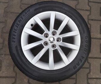 Alu kola originál Škoda Scala 5x100 R16 Alaris