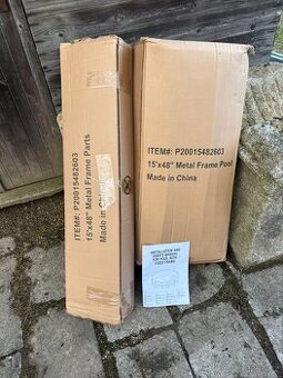 Nový bazén nerozbalený