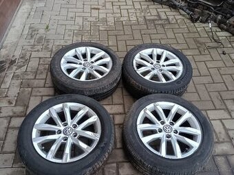 Prodám ALU kola 5x112 R16 letní pneu 205/55