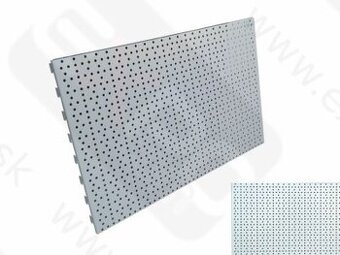 děrovaný panel bílý 133 x 20cm