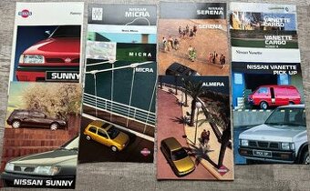 Nissan Almera, Micra, Sunny, Serena, Vanette prospekty