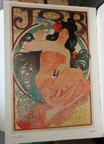 Alfons Mucha - soubor reprodukcí plakátů