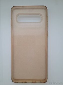 Kryt na Samsung Galaxy S10 - růžový se třpytkami - 1