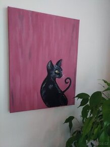 Kotě akryl 40x50