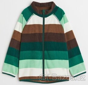 ☘️ PRUHOVANÁ MIKINA H&M flíska vel. 134/140 ☘️