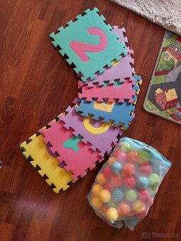 Kuličky, puzzle podložka