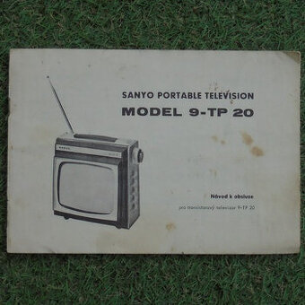 Návod Televize Sanyo 9-TP 20 + záruční list - 1