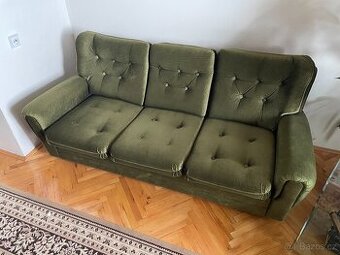 Zelena sedaci souprava 3+2+1 za odvoz