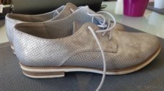 Dámské šedo-stříbrné polobotky Graceland/Deichmann vel. 39
