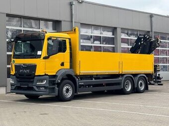 MAN TGS 26.430 - 6x2 - Valník + HRFASSI F235 – EURO 6