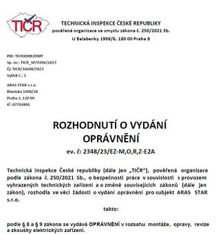 Nabídka spolupráce – realizace FVE, klimatizací a technickýc
