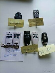 Dálkové ovladače JABLOTRON RC-86K, RC-80K, RC-44, RC-11