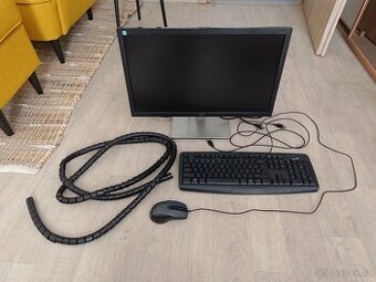 AOC monitor s klávesnicí, myší a organizátorem kabelů