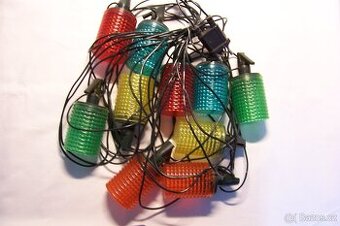 VÁNOČNÍ LAMPIČKY BAREVNÉ HRNÍČKY