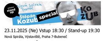 Kozub lístek Praha 23.11.