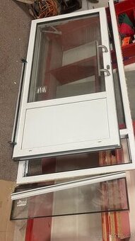 Hliníkové vstupní dveře 120×240 cm – AGC bezpečnostní dvojsk