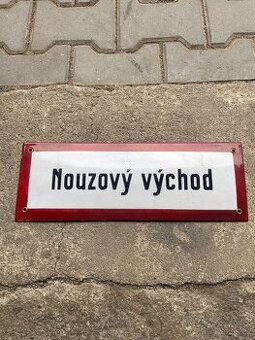 Stará smaltová cedule