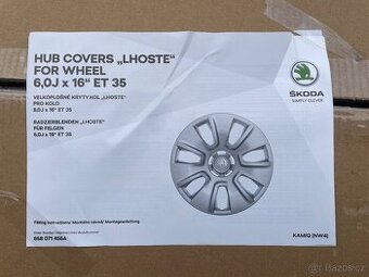 Poklice Škoda 16” Nové